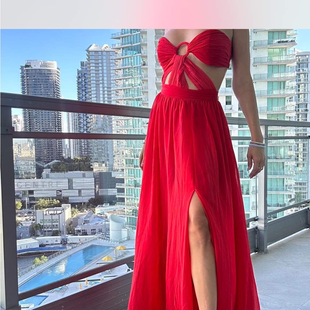 PatBO Red Maxi Dress in size XS - Picture 2 of 6